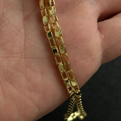 Cadena Veneciano Tono Oro 18K